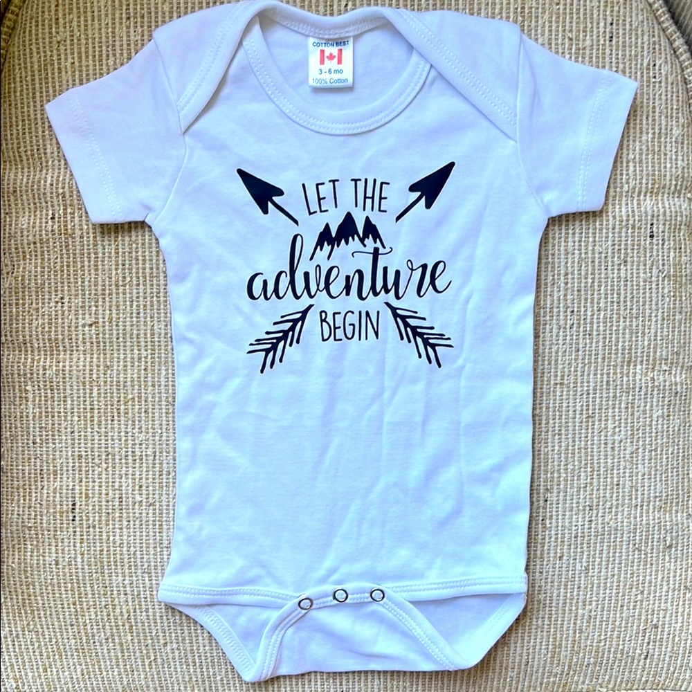 White Adventure Bodysuit for Babies